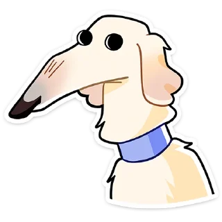 🐶 Стикер «Белый» для Telegram