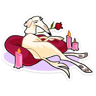 🐶 Стикер «Белый» для Telegram