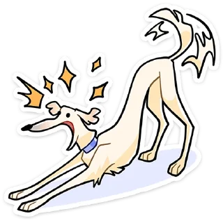🐶 Стикер «Белый» для Telegram