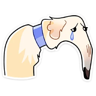 😥 Стикер «Белый» для Telegram