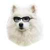 Стикерпак White Dog Emoji для Telegram