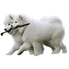 👩‍❤️‍👨 Эмодзи «White Dog Emoji» для Telegram