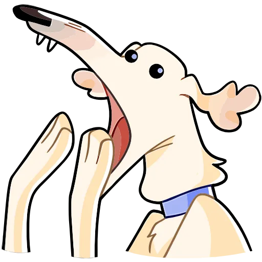 🤩 Эмодзи «Белый Борзый» для Telegram