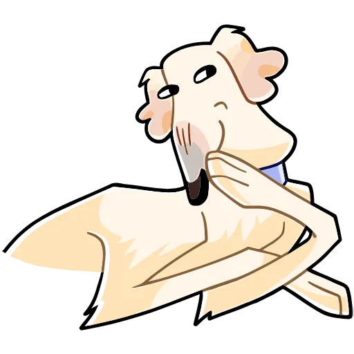 🤩 Эмодзи «Белый Борзый» для Telegram