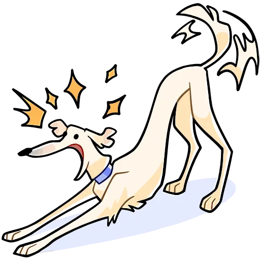 🤩 Эмодзи «Белый Борзый» для Telegram