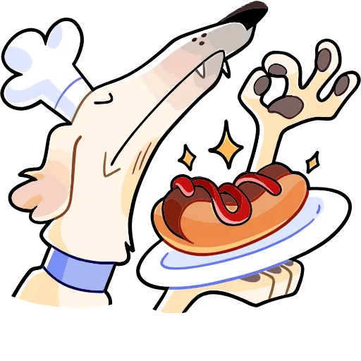 🤩 Эмодзи «Белый Борзый» для Telegram
