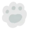 🐾 Эмодзи «White emoji kwii» для Telegram