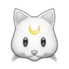😼 Эмодзи «White emoji kwii» для Telegram