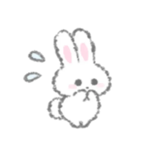 ☁️ Стикер «White Rabbit» для Telegram