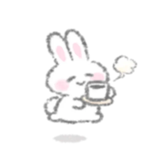 🥄 Стикер «White Rabbit» для Telegram