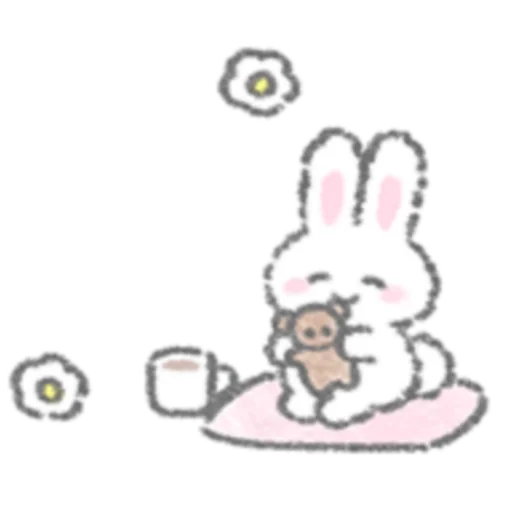 🍮 Стикер «White Rabbit» для Telegram