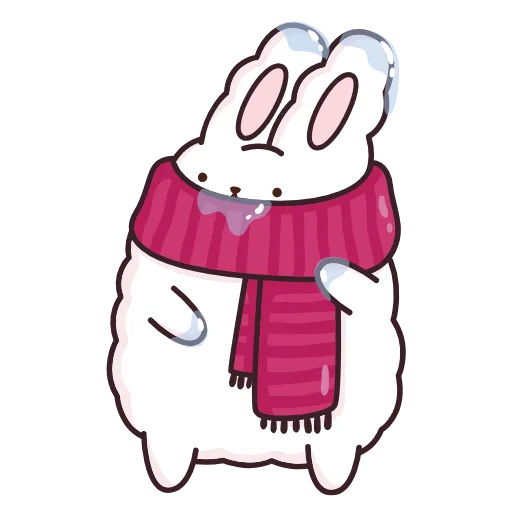 🥶 Эмодзи «Кролик Супчик белый» для Telegram