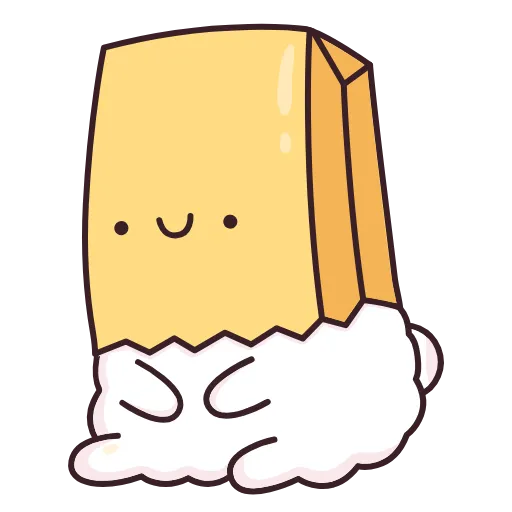 🛍 Эмодзи «Кролик Супчик белый» для Telegram