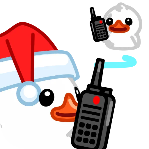 🗣 Стикер «White Duck» для Telegram