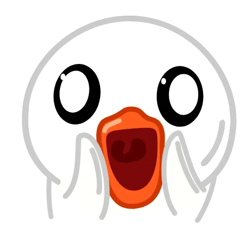 😱 Стикер «White Duck» для Telegram