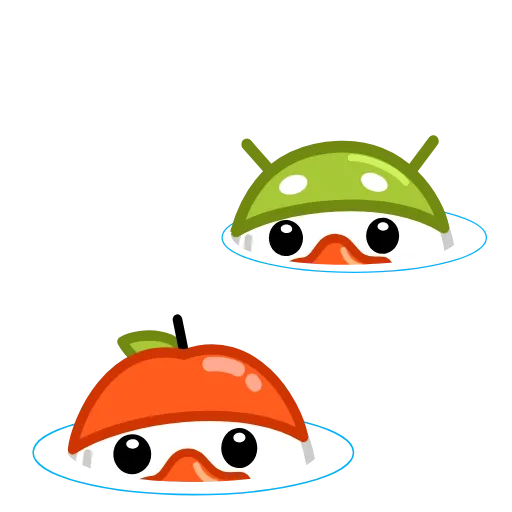 👯‍♀️ Стикер «White Duck» для Telegram