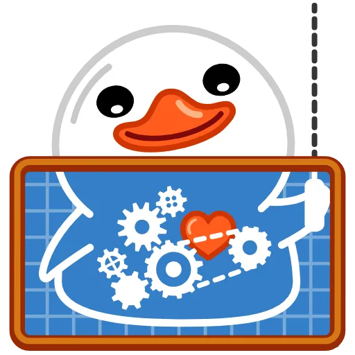 😃 Стикер «White Duck» для Telegram