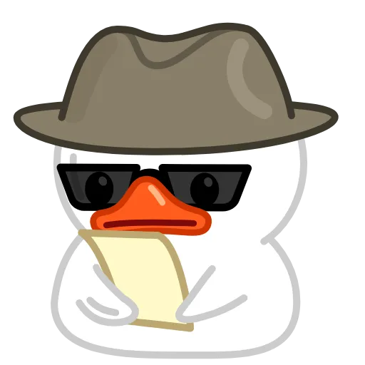 🔥 Стикер «White Duck» для Telegram
