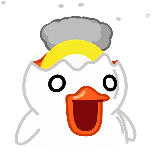 🤯 Стикер «White Duck» для Telegram