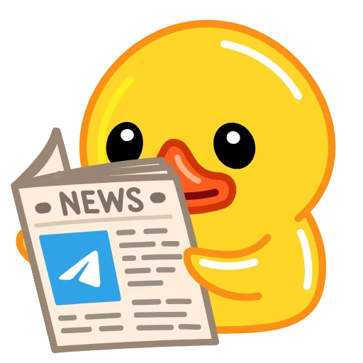 📰 Стикер «Utya Why Telegram?» для Telegram