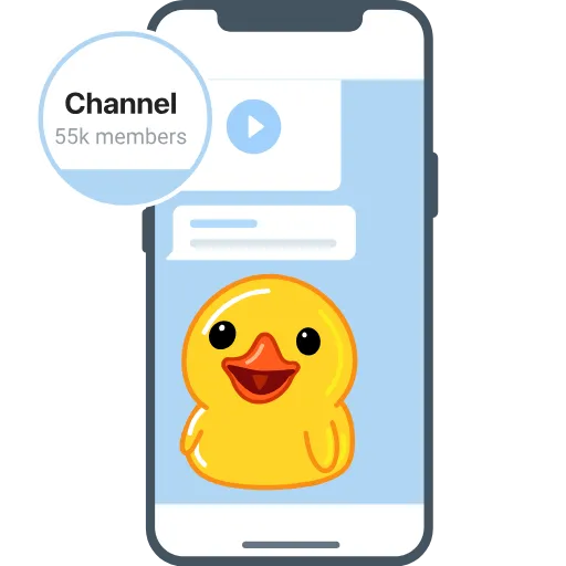 📈 Стикер «Utya Why Telegram?» для Telegram