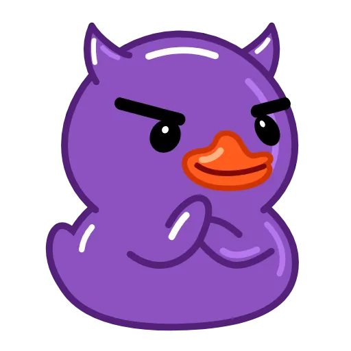 😈 Стикер «Utya Why Telegram?» для Telegram