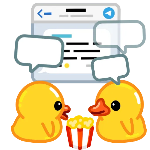 💬 Стикер «Utya Why Telegram?» для Telegram