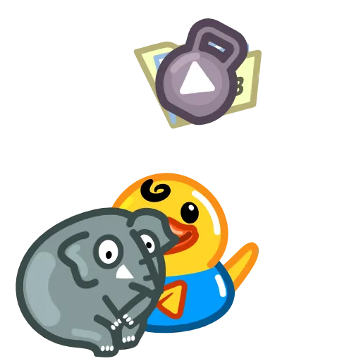 🦸‍♂ Стикер «Utya Why Telegram?» для Telegram