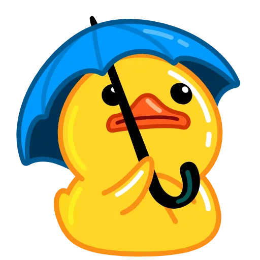 ☂ Стикер «Utya Why Telegram?» для Telegram