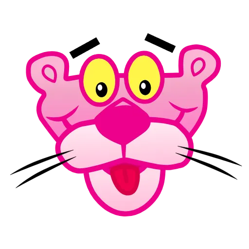 😛 Эмодзи «Pink Panther» для Telegram