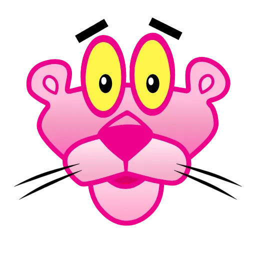 😮 Эмодзи «Pink Panther» для Telegram