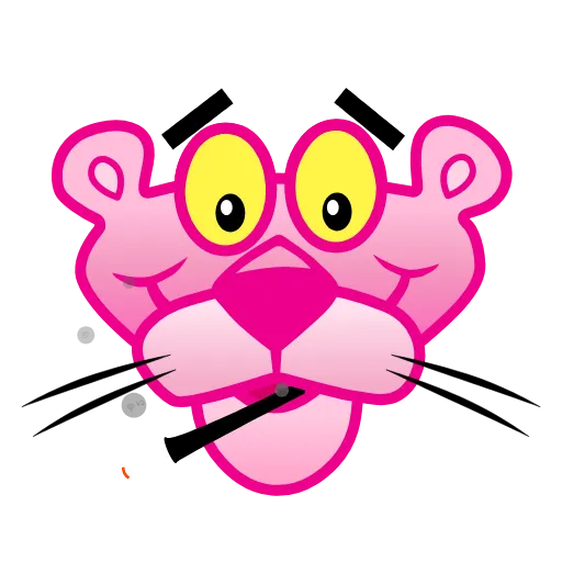 🚬 Эмодзи «Pink Panther» для Telegram