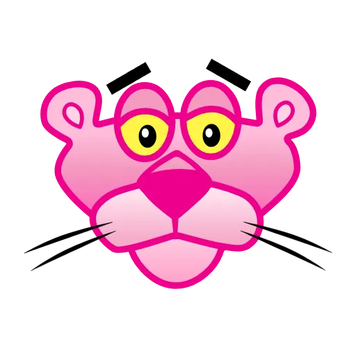 😭 Эмодзи «Pink Panther» для Telegram