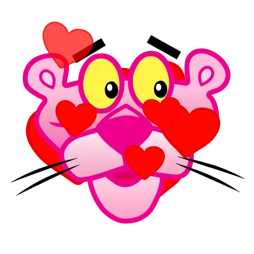 🥰 Эмодзи «Pink Panther» для Telegram
