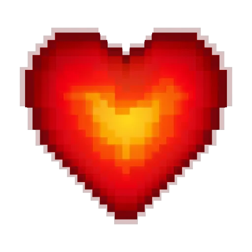 ❤️‍🔥 Эмодзи «Pixeled» для Telegram