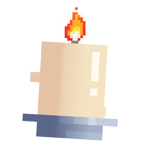 🕯 Эмодзи «Pixeled» для Telegram