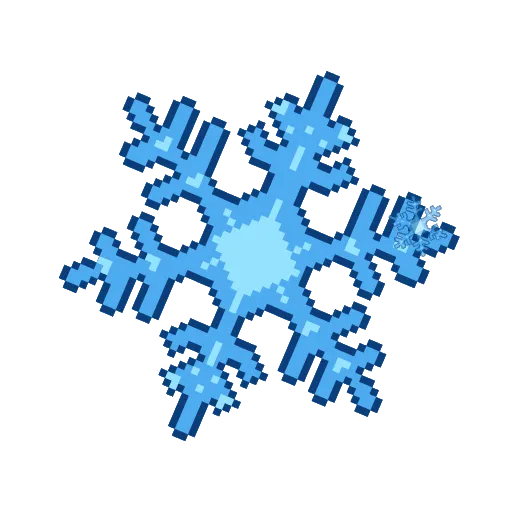 ❄️ Эмодзи «Pixeled» для Telegram