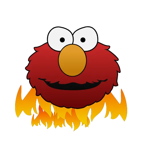 😡 Эмодзи «Sesame Street Elmo» для Telegram