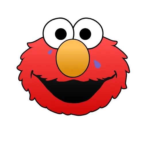 😂 Эмодзи «Sesame Street Elmo» для Telegram