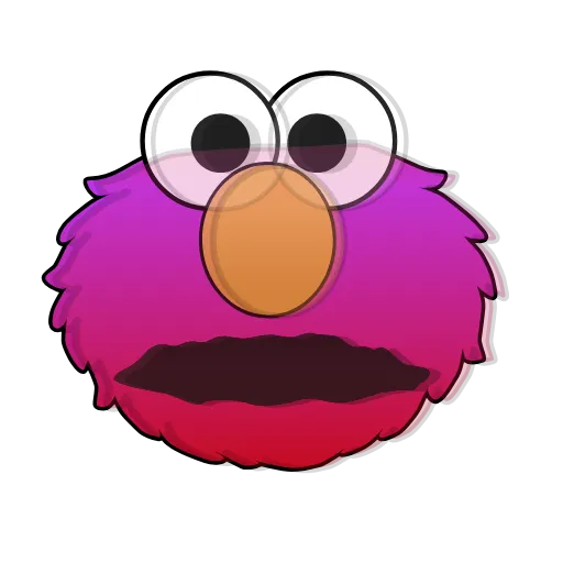 😨 Эмодзи «Sesame Street Elmo» для Telegram