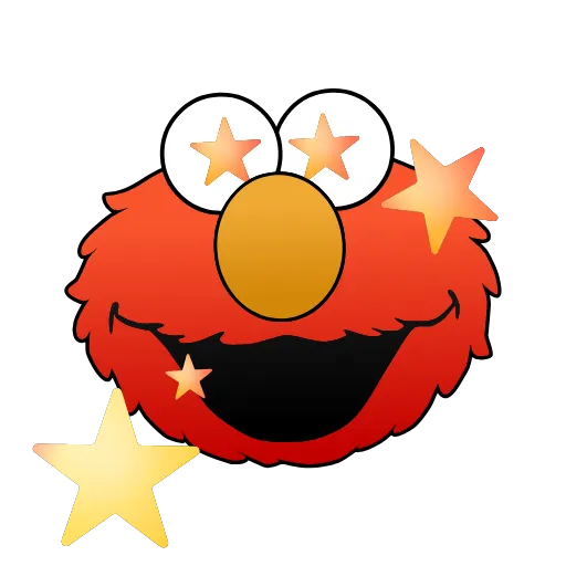 🤩 Эмодзи «Sesame Street Elmo» для Telegram