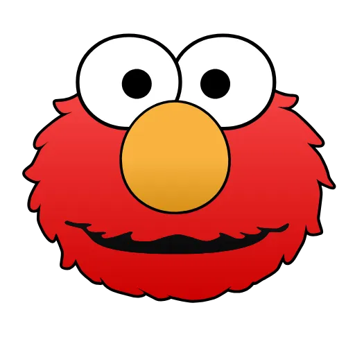 😑 Эмодзи «Sesame Street Elmo» для Telegram