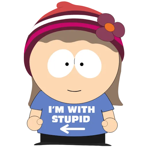 😁 Эмодзи «Some South Girls I (South Park)» для Telegram