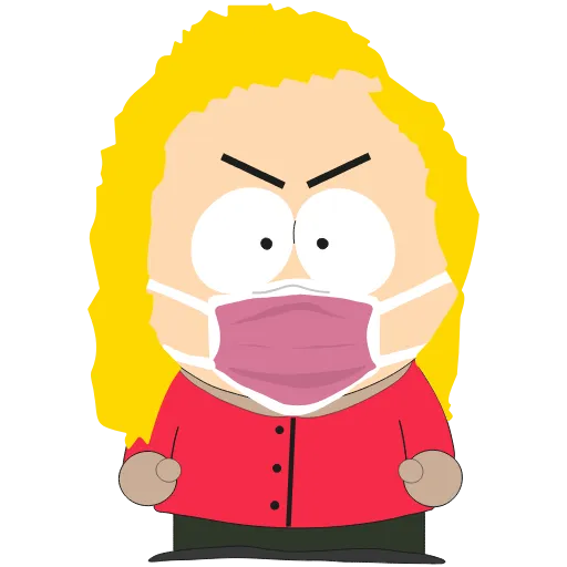 😷 Эмодзи «Some South Girls I (South Park)» для Telegram