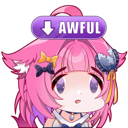 📉 Стикер «Wiki chan» для Telegram