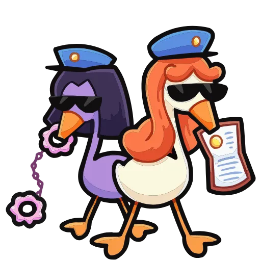 👮‍♂️ Эмодзи «Дикие гусыни» для Telegram