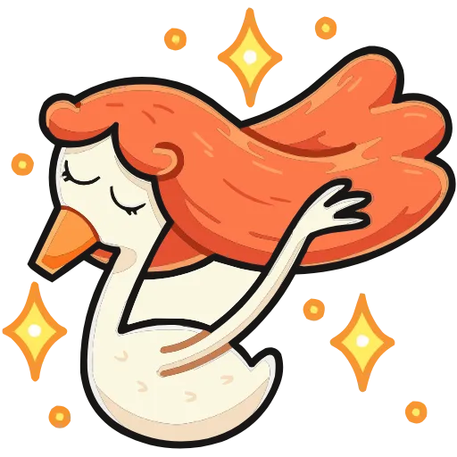 😌 Эмодзи «Дикие гусыни» для Telegram