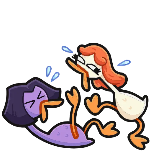 😂 Эмодзи «Дикие гусыни» для Telegram