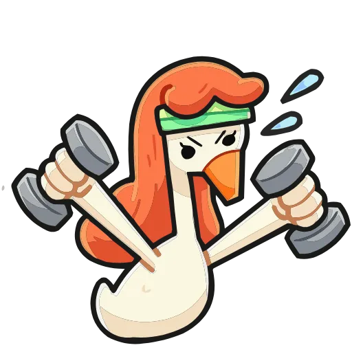 💪 Эмодзи «Дикие гусыни» для Telegram