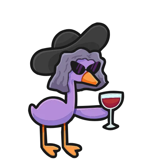 🍷 Эмодзи «Дикие гусыни» для Telegram